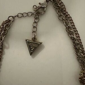 Guess Silver Multi-Chain Necklace